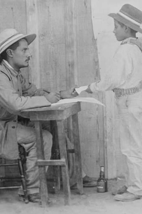16 year old pint sized boy enlists in the Mexican Army - Art Print