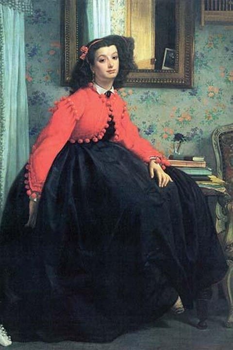 Portrait of Mme. L.L. by James Tissot - Art Print