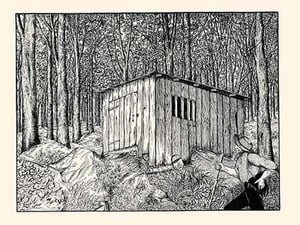 Mr. Sneekum Walked into the Woods and Listened by Luxor Price - Art Print