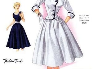 2 Piece Suit Dress 1 Little Price! by Fashion Frocks - Art Print