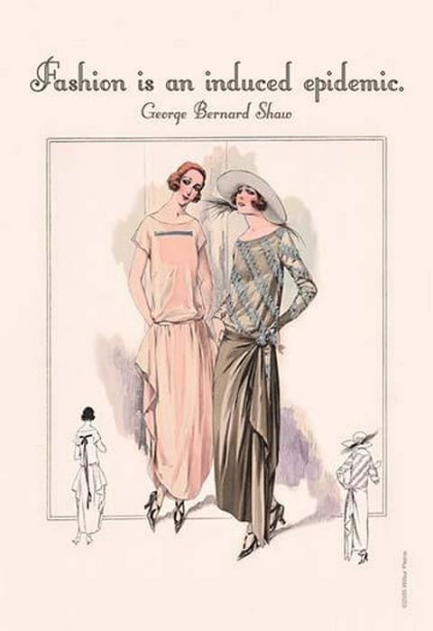 Fashion is an Induced Epidemic by Wilbur Pierce - Art Print