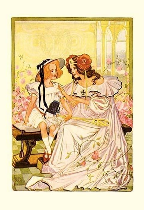 Dorothy and Ozma by John R. Neill - Art Print