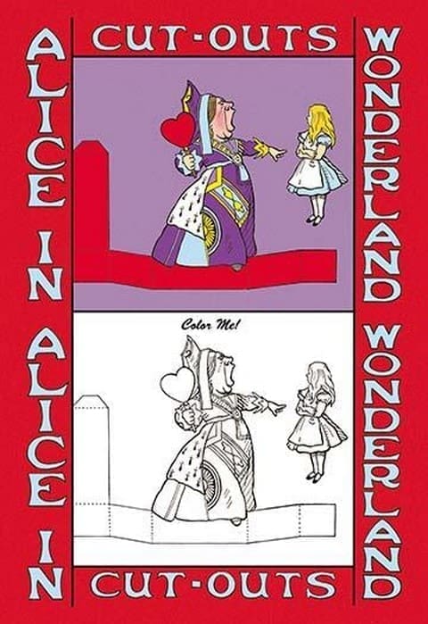Alice in Wonderland: Queen of Hearts - Color Me! by John Tenniel - Art Print