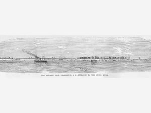 Advance on Charleston from the Stono River by Frank Leslie - Art Print