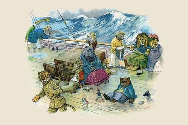 In Spite of that they were all so Ill by G.H. Thompson - Art Print