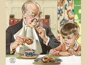 Coffee Perks You Up by Joseph Christian Leyendecker - Art Print