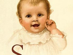 Baby Face S by Ida Waugh - Art Print