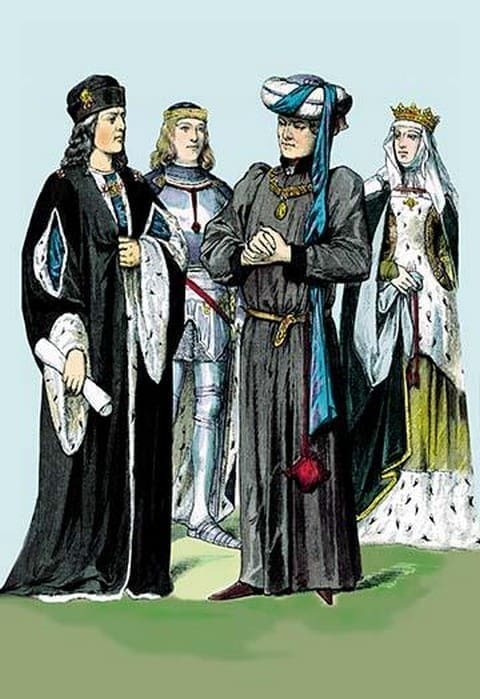 Henry VII and Barron of Suffolf by Richard Brown - Art Print