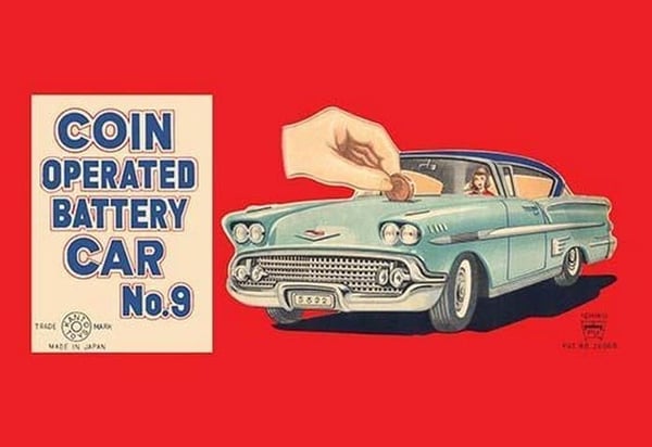 Coin Operated Battery Car No.9 - Art Print