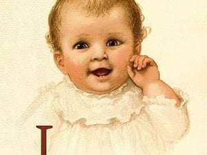 Baby Face I by Ida Waugh - Art Print