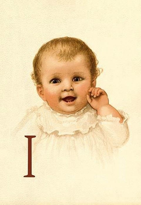 Baby Face I by Ida Waugh - Art Print