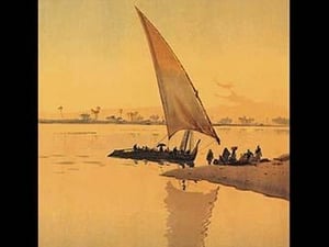 Le Nil au Soleil Levant (Sunrise on the Nile) by D. Rudeman - Art Print
