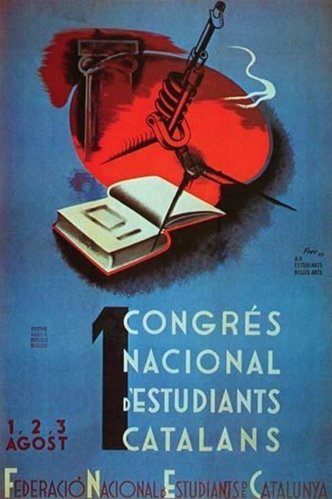 1st National Congress of Catalan Students. by Student Federation of Catalonia - Art Print
