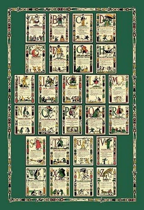 Alphabet Composite Sheet by Tony Sarge - Art Print