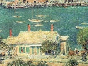 Port of Gloucester by Frederick Childe Hassam - Art Print