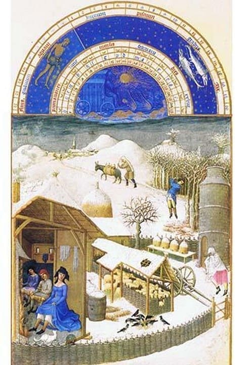 Le Tres Riches Heures du Duc de Berry - February by Paul