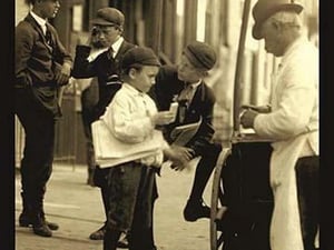 Where the Newsboy's Money Goes by Lewis Wickes Hine - Art Print