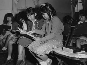 Children at Sunday school class by Ansel Adams #2 - Art Print