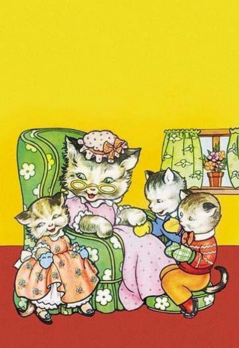 Kittens in Mittens - Art Print