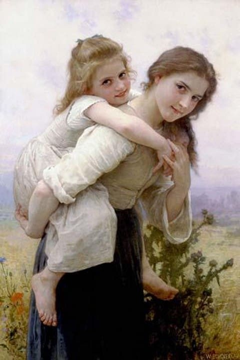 Not Too Much To Carry by William Bouguereau - Art Print