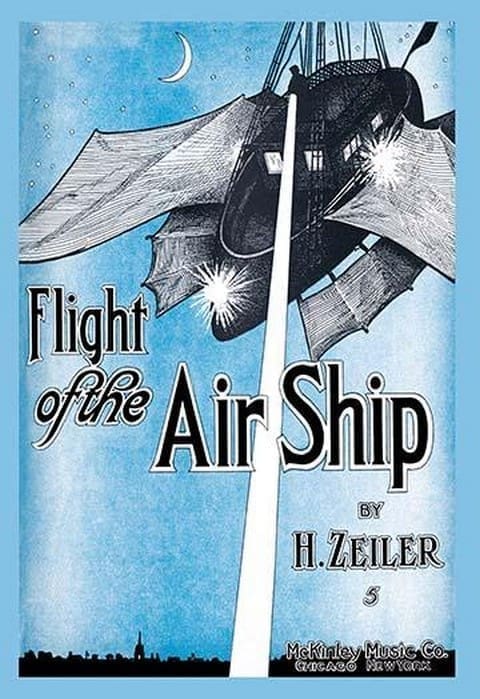 Flight of the Air Ship - Art Print