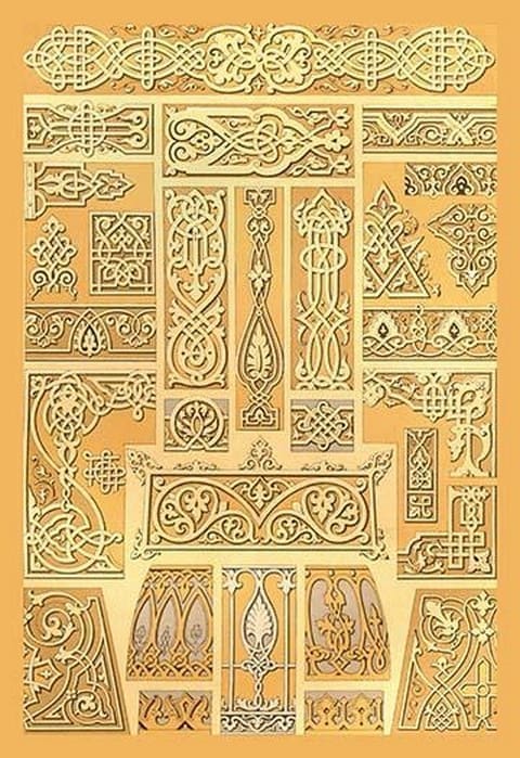 Russian Border Design by Auguste Racinet - Art Posters or Prints on ...
