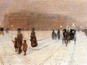 Urban Fairy Tale by Frederick Childe Hassam - Art Print