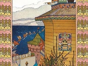 Beachtown by Ivan Bilibin - Art Print