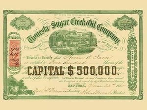 Tionesta Sugar Creek Oil Company - Art Print