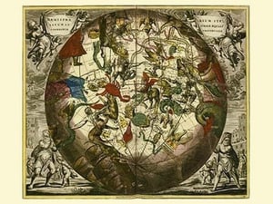 Haemisphaerium Stellatum Australe Aequali by Andreas Cellarius - Art Print