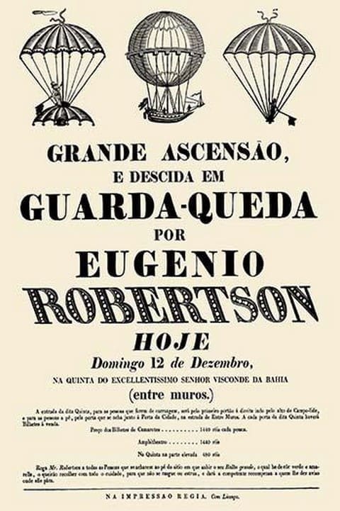Broadside Announcement of a Balloon Ascension - Art Print