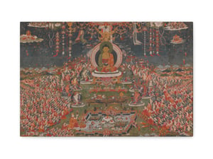 Amitabha, the Buddha of Sukhavati, the Western Pure Land - Canvas Print