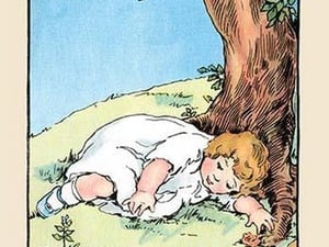 Asleep under a Tree by Julia Dyar Hardy - Art Print