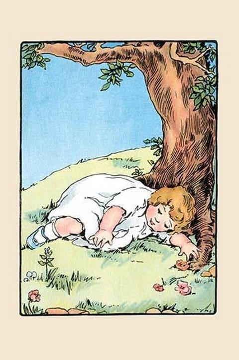 Asleep under a Tree by Julia Dyar Hardy - Art Print
