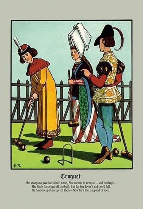 Croquet by J.E. Rogers - Art Print