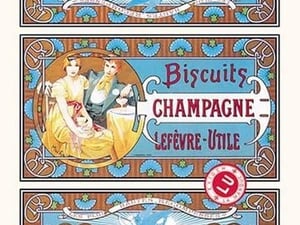 Biscuits Champagne by Alphonse Mucha - Art Print