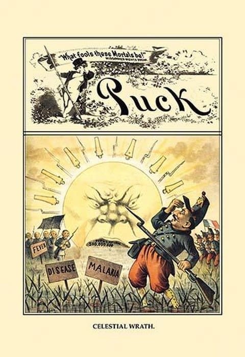 Puck Magazine: Celestial Wrath by Frederick Burr Opper - Art Print