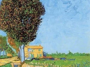 A Lane near Arles by Vincent van Gogh - Art Print