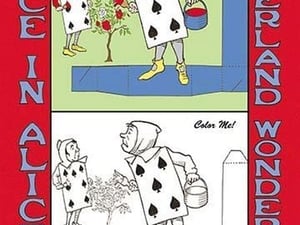 Alice in Wonderland: The Gardeners - Color Me! by John Tenniel - Art Print