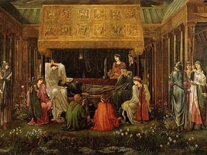 The Last Sleep by Edward Burne-Jones - Art Print