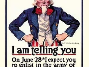 I Am Telling You by James Montgomery Flagg - Art Print