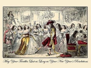 May Your Troubles Last as Long as Your New Year's Resolutions by Sara Pierce - Art Print