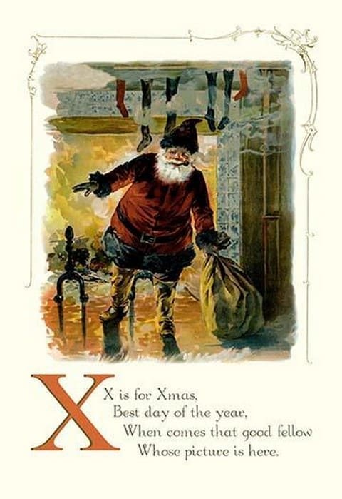 X is for Xmas - Art Print