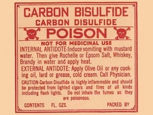Carbon Bisulfide Carbon Disulfide - Poison - Art Print