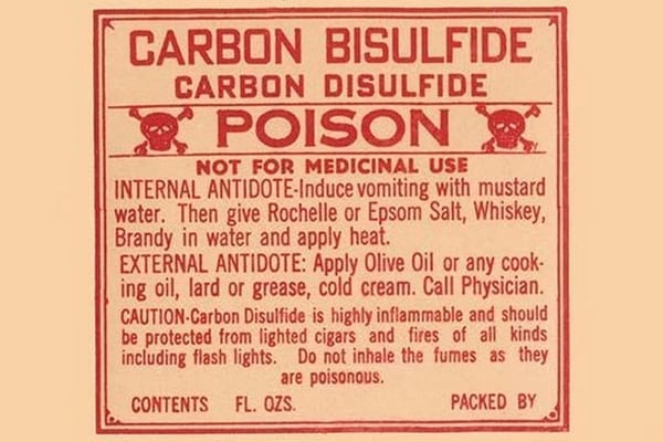 Carbon Bisulfide Carbon Disulfide - Poison - Art Print