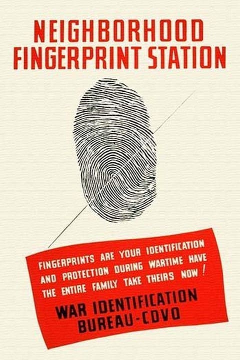 Neighborhood Fingerprint Station by Advertising Mobilization Committee - Art Print