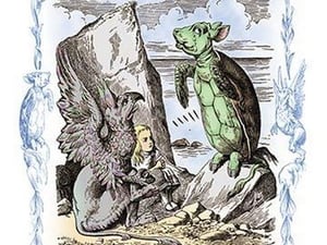 Alice in Wonderland: The Mock Turtle's Story by John Tenniel - Art Print
