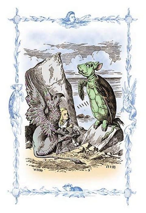 Alice in Wonderland: The Mock Turtle's Story by John Tenniel - Art Print