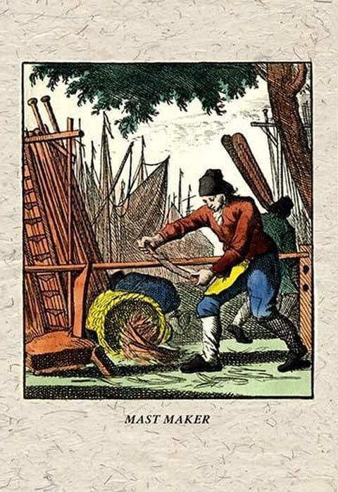 Mast Maker by J. A. C. Lohr - Art Print