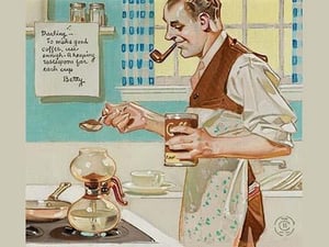 Recipe for Coffee by Joseph Christian Leyendecker - Art Print